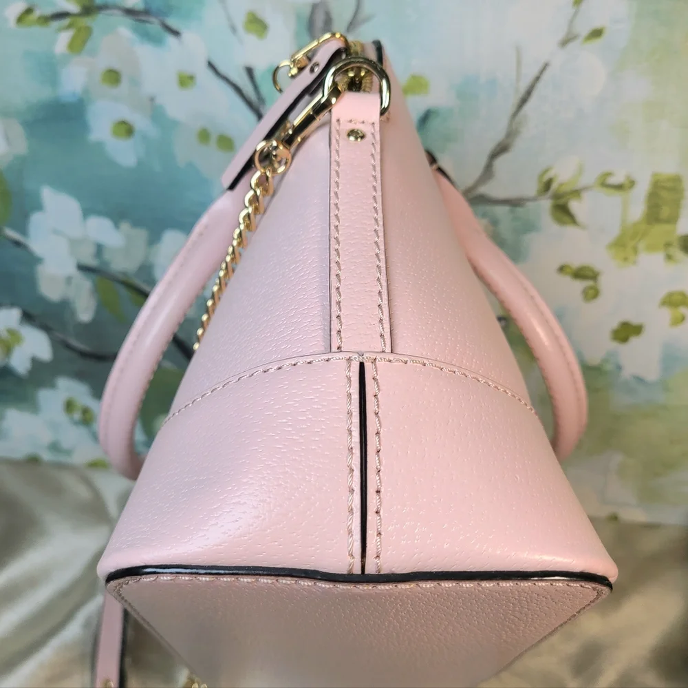 💖Kate Spade Wellesley Rachelle Large Light Pink Pebble Leather Satchel, EUC - Picture 10 of 17